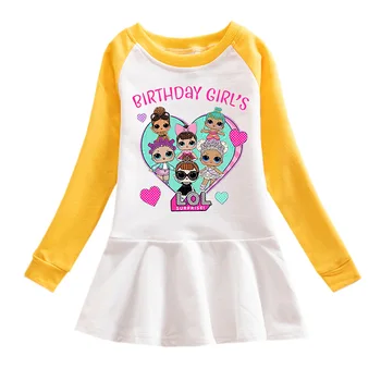 LoL Presenečenje Lutka Nov Baby Dekleta Risanka Dolgimi Rokavi Obleka otroška Oblačila Otroci Princesa Obleke Športna Oblačila