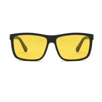 LongKeeper Prilagodljiv TR90 Nočno Vizijo Očala Moški Ženske Kvadratnih Vožnjo sončna Očala Rumene Leče, Anti-Glare Oculos Masculino