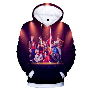 LUCKYFRIDAYF modne blagovne znamke NCT kpop sport 3d hoodies zgornji del Trenirke moški ženske Hoodie vrhovi priložnostne Dolg Rokav 3D Kapičastih pulover 4XL