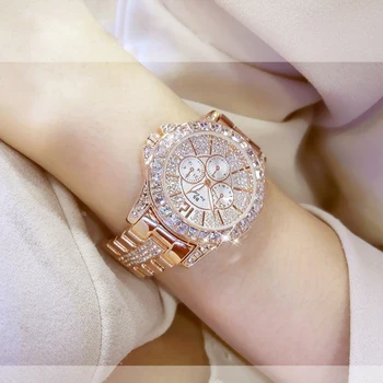 Luksuzne Blagovne Znamke Diamond Ženske Ure Moda Ustvarjalne Rose Zlata Ženske Quartz Uro Ženske Zapestnica Ročne Relojes Mujer 2020