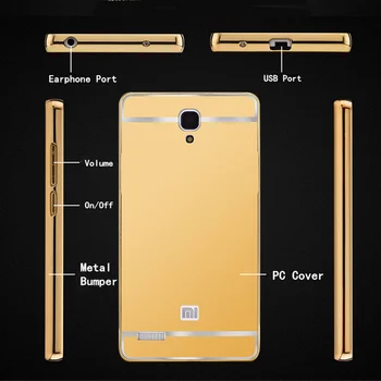 Luksuzni Primeru sFor Xiaomi Redmi 8A 6 Pro 6A 5 Plus Opomba 8 7 4 4 5A Prime Ru 9 8 Pokrovček aluminijast Okvir Ogledalo Akril Telefon Kritje