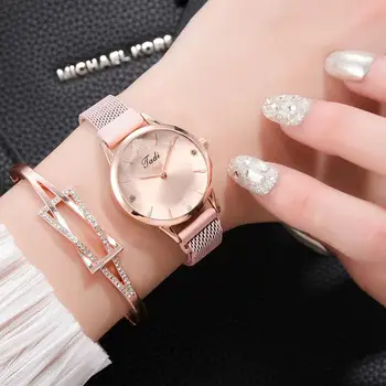Luksuzni Ženske Zlitine Magnet Watch Modne Dame Quartz ročno uro Elegantna Ženska Zapestnica Gledam Ženske Magnet Watch Reloj Mujer