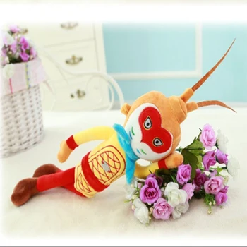 Luštna opica plišastih igrač Kitajski slog risani lik Sonce Wukong mehko izpolnite lutka otrok darilo doma dekoracijo WJ232