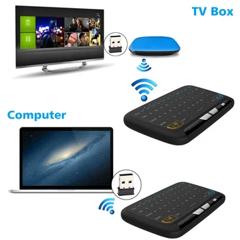 M-H18 Žep 2,4 GHz Brezžična Touchpad Tipkovnica S Celotno Miško Za Android TV Box Kodi HTPC IPTV PC, PS3, Xbox 360 ND998