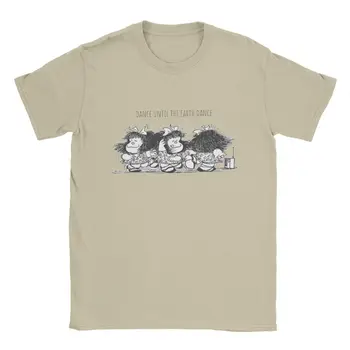 Mafalda Glasba Za Ples Moški Majica S Kratkimi Rokavi Letnik Tees Kratkimi Rokavi, Posadke Vratu T-Shirt Čistega Bombaža Ideja Za Darilo Oblačila