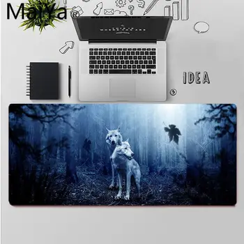 Maiya Visoke Kakovosti Volk Luna Gozd Naravne Gume Gaming mousepad Desk Mat Brezplačna Dostava Velik Miško, Tipke Tipkovnice Mat