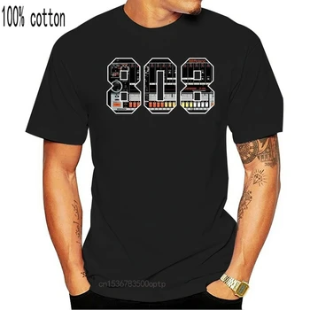 Majica ROLAND TR808 BLACK T-Shirt BOBEN KISLINE BASSLINE SINTETIČNI AKAI TEHNIKA VESTAX