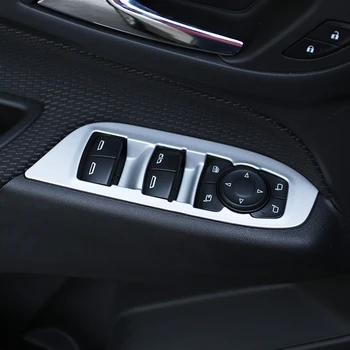 Malo Spremeniti 4 Kos ABS Chrome Vrata Avtomobila Windows Podizač Gumb Krog Kritje Trim Nalepke Za Chevrolet Enakonočje 2017 2018 2019