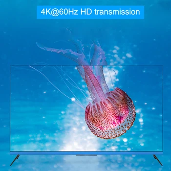 Matrika 4x2 Stikalo za Ločevanje HDMI je združljiv 4K@60Hz 2.0 Matrike z avdio HDR HDCP 2.2 IR Daljinski upravljalnik Spdif za TV HDTV PS4