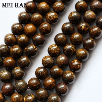 Meihan naravnih bronzite 6 mm 8 mm 10 mm nemoteno krog svoboden gem kamen kroglice visoke kakovosti za nakit, izdelava načrta Diy