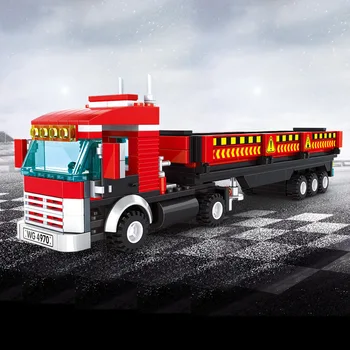 Mesto Tehnika Avto Težka Tovornjak Gradniki Kit Opeke Container Truck Vozila Klasični Model Otroci Igrače Za Otroke, Fantje Darila