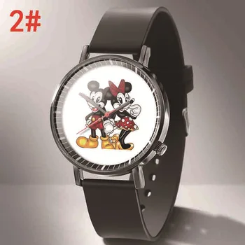 Mickey Mouse Nove Ustvarjalne Otroka ure Cartoon Quartz uro Disney Anime Slika Nepremočljiva Ure Otrok Darilo za Rojstni dan