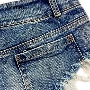Mini Kratek Sexy Klub Femme Traper Hlače Ženske 2019 Poletje Tangice Jeans za Ženske Nizko Pasu Bermudas Mikro Kratke Jeans Feminino