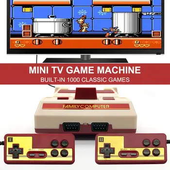 Mini TV Video Igra Konzola, Vgrajen v 1000 Classic, Retro Igre Konzole Krmilnik za Dual Igralci Gamepad Izhod AV