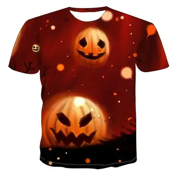 Moda vroče prodaje eksplozij Halloween 3D tisk T-shirt casual punk smešno T-shirt poletje kratkimi rokavi moški T-shirt