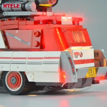 MTELE Led Luči Komplet Za Ghostbusters Ecto-1&2 gradniki Model Združljiv Z 75828