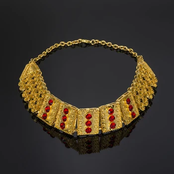 MUKUN Turčija nakit Big Nigerija Ženske, Nakit Sklopov Dubaj Zlato barvo nakit set Poročne Poroko Afriške Kroglice Pribor Design