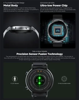 Multi-funkcijo Ura Pametne Ure Zeblaze GTR 10 Profesionalne Športne Načini 30 Dni Baterije Kovinski Smartwatch Za Odrasle