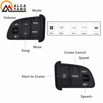 Multi-funkcijski Volan Avdio Cruise Control Gumbi Za Kia sportage s back light Avto polnjenje avto styling