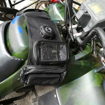Multi-žep ATV Rezervoar za Gorivo Vrečko Bisaga Mobilno Držalo Za UTV Yamaha Kawasaki Skuter na Debelo