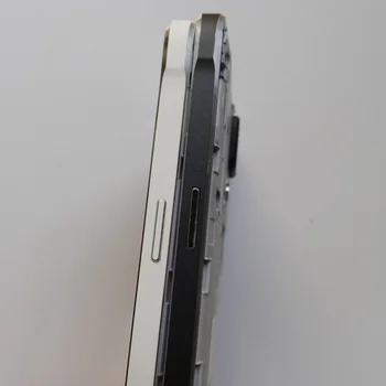 N Note4 Stanovanj Sredini Okvirja plošča Primeru z gumbom za Glasnost Fotoaparat lensFor Samsung Galaxy Note 4 IV N910F Belo Črno Zlato
