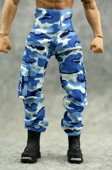 Na Zalogi 1/6 Obsega Vojak Moški Modro majico Prikrivanje Hlače Model Mornarsko Obleko, Oblačila za 12 inch figuric Telo