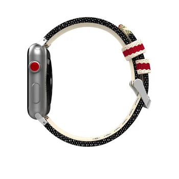 Najlon/Usnje Watchbands Za Apple Watch Serija 1 2 3 4 5 Band 38 mm 40 mm 42mm 44 mm Trak Apple iWatch Najlon Trak Zapestnica Pasu