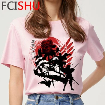 Napad na Titan Shingeki Ne Kyojin Kul Anime Majica s kratkimi rokavi Moški Novo Harajuku Unisex T-shirt Smešno Risanka Tshirt Hip Hop Top Tees Moški