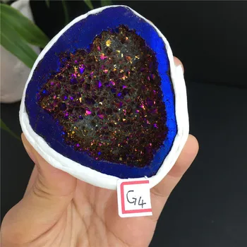 Naravni Agate Kristalne Geode Aureole Točke Zdravljenje Doma Dekor