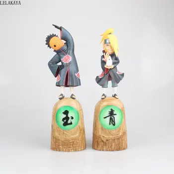 Naruto Shippuden kakashi Akatsuki Uchiha Itachi Tobi Hidan Hoshigaki Kisame Kakuzu GK 1/8 PVC Akcijska Figura Model Igrače 23~24 cm