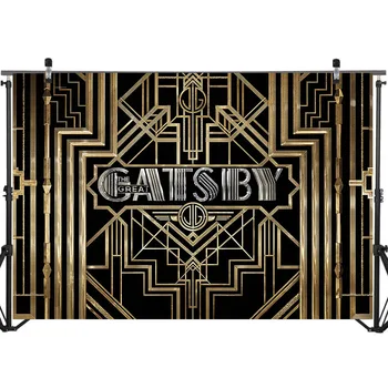 Neoback Veliki Gatsby Ozadje 1920 Retro Rojstni dan Fotografija Ozadje Vinil Gatsby Temo Stranki Banner Kulise