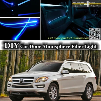 Notranjost Okoljske Svetlobe Iskanje Vzdušje svjetlovodni Band Luči Za Mercedes Benz GL MB X164 X166 Notranja Vrata osvetlitev