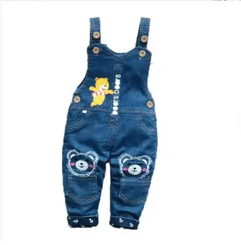 Nov Baby Fantje/dekleta Traper Kombinezon Dojenčke Bib Hlače Jeans Oblačila Otroci Naramnice Hlače otroci Traper Jumpsuits