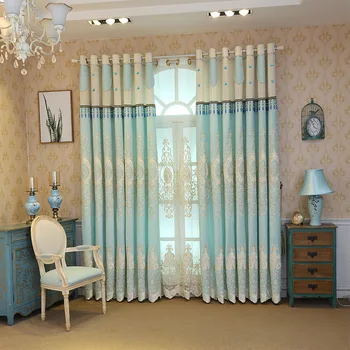 Nova Evropska senčenje ženiljska vezene zavese, spalnica, dnevna soba Nordijska turški dnevna soba zavese
