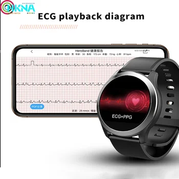 Nove Pametne Gledajo Moški Ženske EKG PPG Fitnes Tracker Srčni utrip, Krvni Tlak Android ura Nepremočljiva Šport Pazi Za Pametni Telefon
