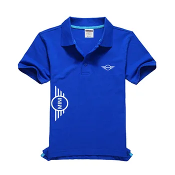 Novi Mini logotip moška Polo Majica Visoke Kakovosti Moških Bombaža, Kratek Rokav, majica blagovne Znamke dresov