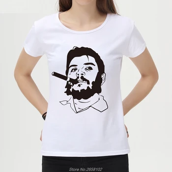 Novi Retro Che Design ženska Majica Fashion Ustvarjalne ženska Bela Majica Dekle Kul Vrhovi Tees Harajuku Ulične