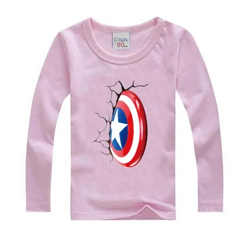 Novi Superheroj otroci T-shirt za dekleta, Obleka Maščevalec Fantje T Shirt Obleko Captain America Superheroj 3D Tiskanih T Shirt Oblačila