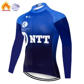Novo EKIPO NTT kolesarski dres 2020 Zimsko Termalno Runo maillot cyclisme dolg rokav Moutain toplo jersey ciclismo hombre