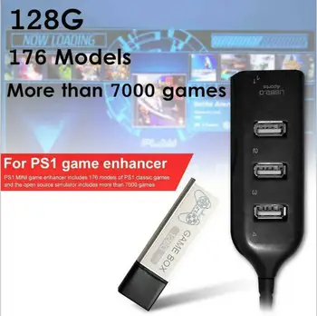 Novo Igro Stick Za True Blue Mini PS1 odprtokodni Sistem Emulator Širitev Paket Zgrajena v 7000 Igre Za Playstation Dodatki