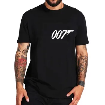 Novo lassic Film Film James Bond Skrivnost bojevnik T Majica Kratek Rokav O Vratu Moda Bombaž Moški 007 Legende T-majice hipster Tee