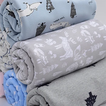 Novo Tiskanje Baby bombaž pletenje tkanine za pol metra DIY šivanje uphostery oblačila bombažne tkanine