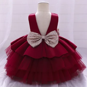 Novo tiste Otroke stranka oblačila roža punca obleke za poroke vestidos malčke baby obleke Princess Velik lok tutu kostum