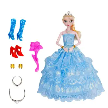 Novo Zamrznjene Princesa Elsa Ana 11 Skupni Lutka Snow Queen lutka Dekleta Igrače Rojstni dan, Božič, Darila, igrače za otroke