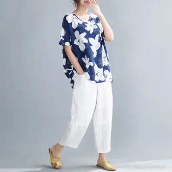 NYFS 2020 Novo Poletje Kimono ženska majica s kratkimi rokavi za Vroče Prodajo Žensk Vrhovi Bombaž topsHole cvet Blusas Camisa Mujer
