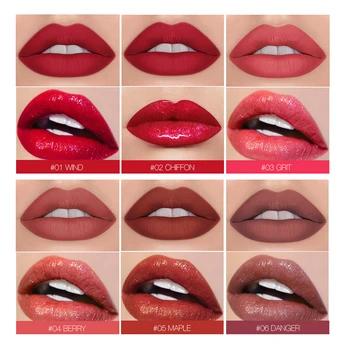 O. DVA.O 2 V 1 Mat Tekoči Šminka Pregleden Lip Gloss Bleščice Ustnice Ličila Kozmetiko Trajne Nepremočljiva Lipgloss