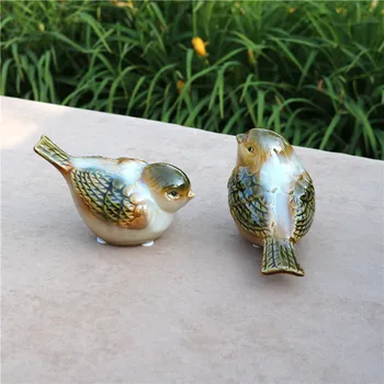 Občutljivo Porcelana Ljubitelje Ptic Miniaturni Dekorativne Keramične Birdie Postavka Figur Namizni Okras Obrt Prisotna Dodatki