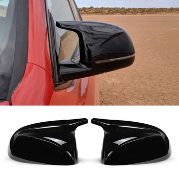 Ogljikovih Vlaken Avto Rearview Mirror Pokrovi za BMW X3 X4 X5 G01 G08 G02 G05 2019 2020 Ne X3M X4M Strani Ogledalo Zajema Kape Sijaj Črna