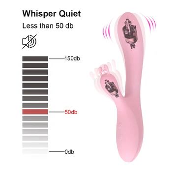 OLO 2 Motorji Rabbit Vibrator, Vibrator 10 Hitrosti Vaginalne Muco Massager Srčkan Jelena G-Spot Klitoris Stimulator Spolnih Igrač za Ženske