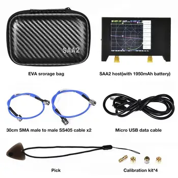 Omrežja 3G Analyzer Kovinski Natančno Antena Analizator z 2,8-palčni Zaslon Vektorski Analizator Za SAA2 Nano VNA V2 EVA Paket
